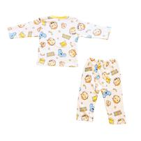 おさるのジョージ あったかフリースパジャマ 総柄 イエロー&times;95cm