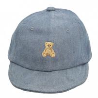 POLOBCS ベア刺繍キャップロー(ブルー×46cm)