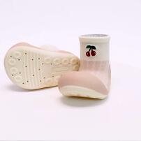 アティパス レトロムード ベビーソックスシューズ 11.5cm ピンク