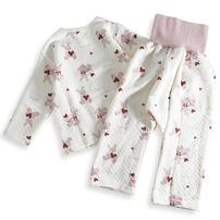 長袖腹巻付きパジャマ ニットキルト うさぎ柄 アイボリー&times;80cm ベビーザらス限定