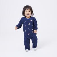 POLO BCS フラッグ刺繍ロンパース ネイビー×70-80cm ベビーザらス限定