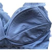 Petit Jouet for maternity プティジュエット マタニティブラトップ ストレッチレース  チャコール Lサイズ