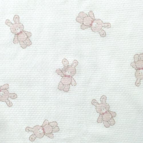 袖無し前開きロンパース肌着 2枚組 クール うさぎ(ピンク&times;70cm) ベビーザらス限定