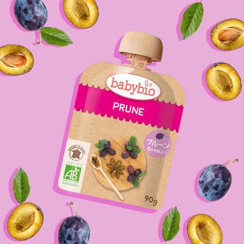 babybio ベビービオ ベビースムージー4種セット アップル・ラズベリー アップル・ブルーベリー・ストロベリー プルーン 洋なし・バナナ・きび【有機食材 ベビースムージー 離乳食 ベビーフード】【6カ月～】