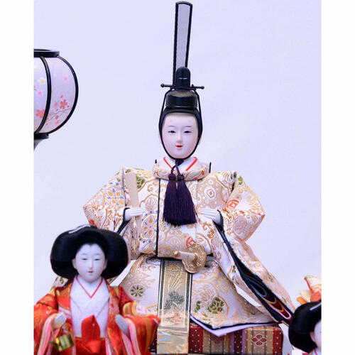 【雛人形】ケース飾り 五人飾り「雪輪に春うらら六角アクリル」  (322262)ひな人形 おしゃれ トイザらス・ベビーザらス限定【メーカー直送】