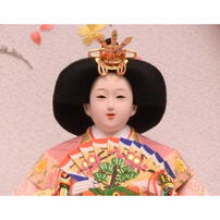 【雛人形】ケース飾り 親王飾り「雪輪牡丹桜丸形アクリル」  (322014)ひな人形 ひな祭り ピンク おしゃれ 丸型ケース トイザらス・ベビーザらス限定【メーカー直送】