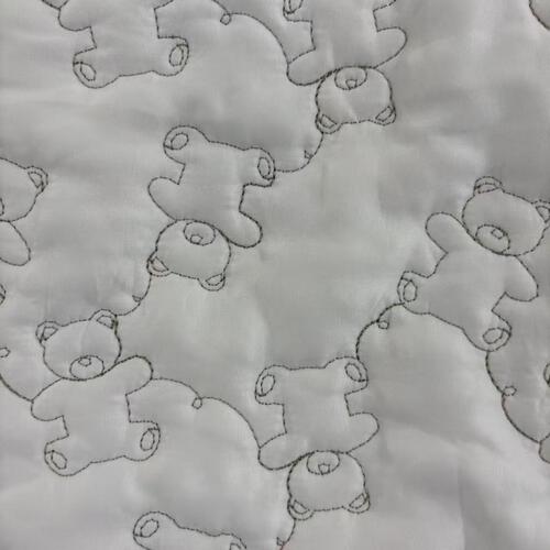 ジャンプスーツ くまみみ クマ柄 ホワイト×70cm