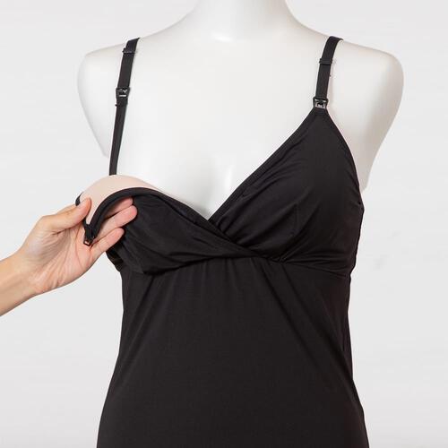 着るだけひんやりモールドカップキャミ（ブラックx M）(ブラック&times;M)