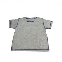 MLB クマ柄プリントＴシャツ ドジャース ライトグレー&times;100cm