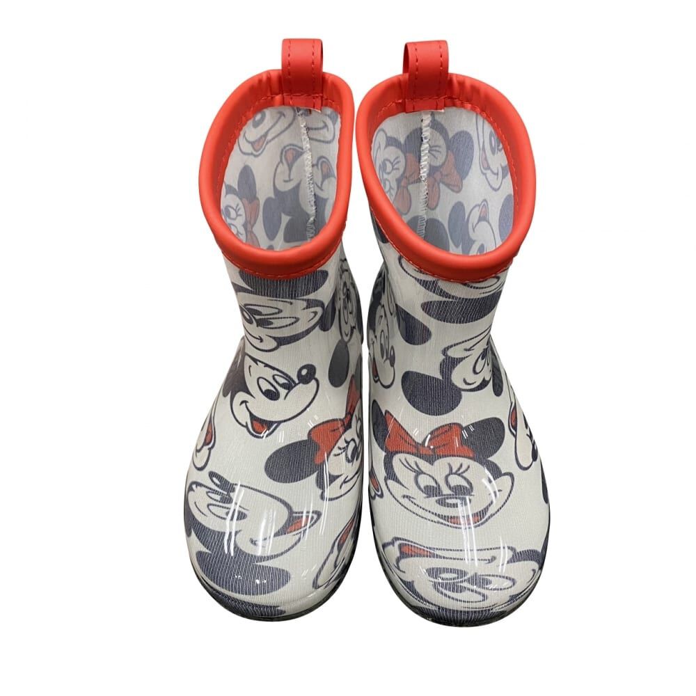 ディズニー レインブーツ ミッキー＆ミニー(レッド×15cm) ベビーザらス