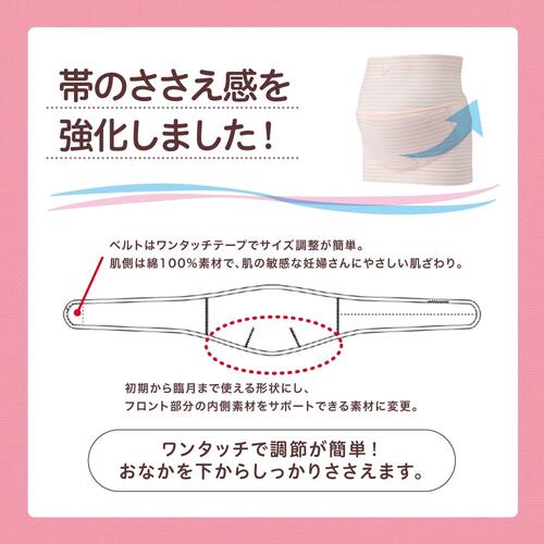 はじめてママの妊婦帯セット(ピンク×M-L)