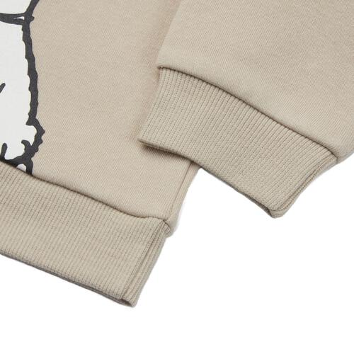 SNOOPY スヌーピー 長袖デイリートレーナー 起毛 スヌーピー横 ベージュ&times;80cm ベビーザらス限定