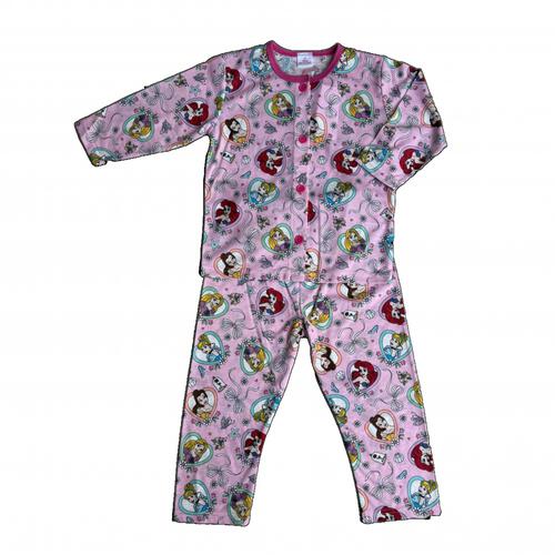 ディズニー 長袖前開きパジャマ＋半袖Ｔシャツセット プリンセス ピンク&times;110cm ベビーザらス限定