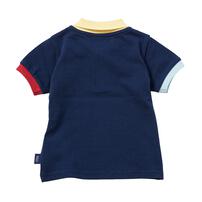 POLO BCS 配色半袖ポロシャツ ネイビー&times;90cm ベビーザらス限定
