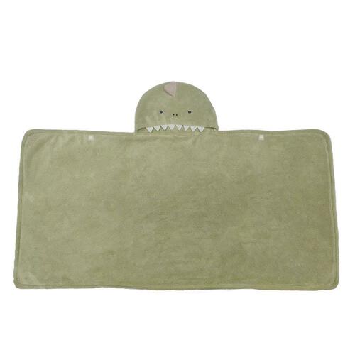 湯上がりタオル 恐竜 グリーン