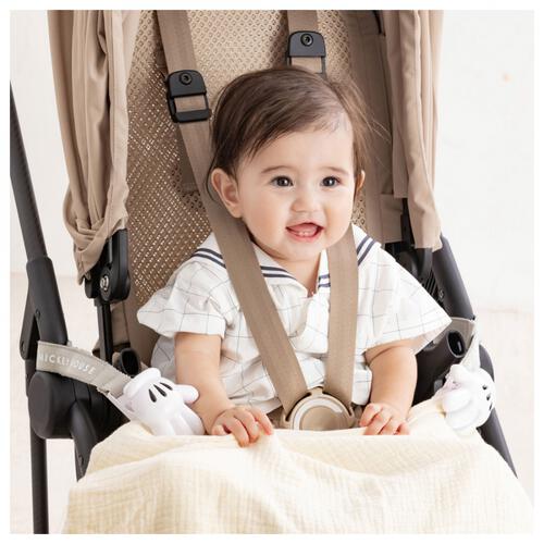 タカラトミー ブランケットクリップ グレー ミッキーマウス