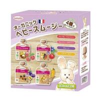 babybio ベビービオ ベビースムージー4種セット アップル・ラズベリー アップル・ブルーベリー・ストロベリー プルーン 洋なし・バナナ・きび【有機食材 ベビースムージー 離乳食 ベビーフード】【6カ月～】