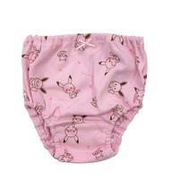 monpoke モンポケ 3枚組ショーツ 総柄×ワンポイント(ピンク×110cm)