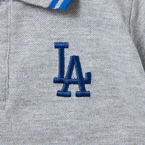 MLB 衿付き半袖カバーオール ドジャース グレー&times;80cm  ベビーザらス限定