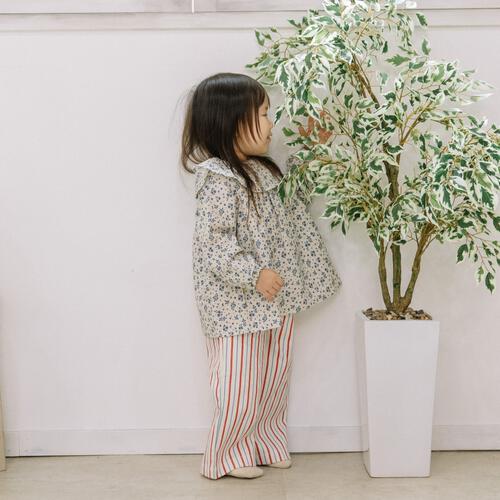 【FirstCloset&times;mioさん】ロングパンツ オフホワイト&times;90cm