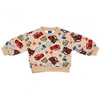 【Sophitica × tsumashi1118さん】Disney カーズ 裏毛トレーナー ライトベージュ×90cm ベビーザらス限定