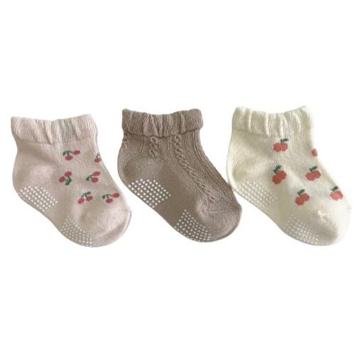 3Pフルーツ柄フリルショートソックス ベビーザらス限定