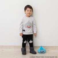 ドラクエベビー＆キッズ サガラ刺繍スウェットシャツ メタルスライム(グレー×約95cm)