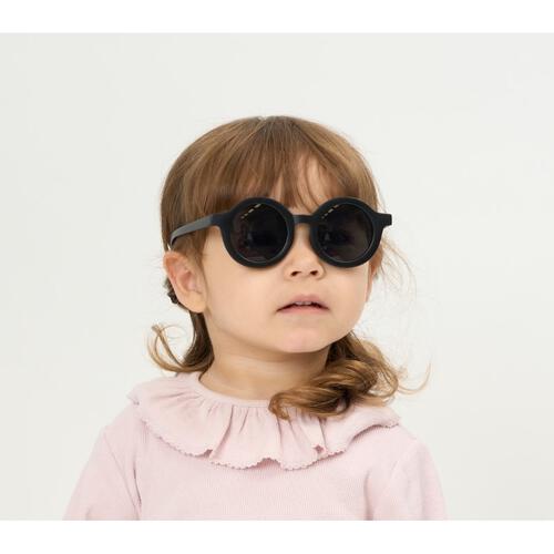 キッズサングラス ラウンド ブラック