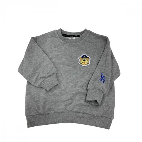 ベビーザらス限定　ＭＬＢ クマ柄トレーナー(グレー×90cm)