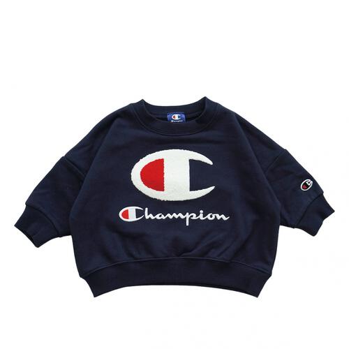 Champion チャンピオン 長袖トレーナー ネイビー×90cmベビーザらス限定