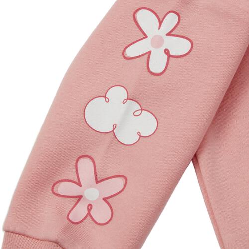 パワパフ 長袖デイリートレーナー 起毛 集合＆袖ロゴ ピンク&times;100cm ベビーザらス限定