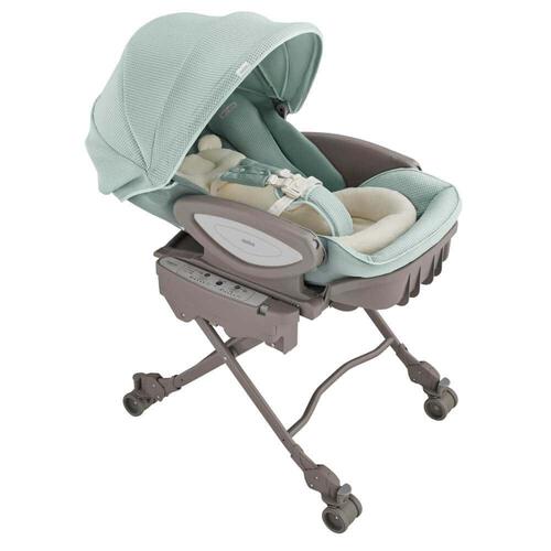 Aprica ユラリズム オート プレミアム AC (ピスタチオグリーン) ハイローチェア ハイローラック スウィングラック ロングユース 電動スウィング 新生児～4才頃まで