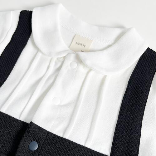 長袖フォーマルロンパス フォーマルニット 蝶ネクタイ付き(ブラック×80cm) ベビーザらス限定