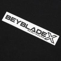BEYBLADE X 長袖トレーナー 前後シールプリント ベイブレード エックス ブラック&times;130cm ベビーザらス限定