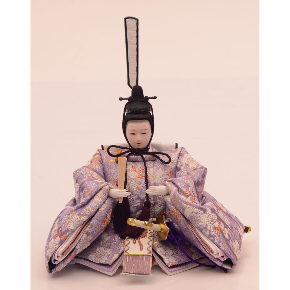 雛人形】収納飾り 親王飾り「桜刺繍ピンク」 (605838)ひな人形