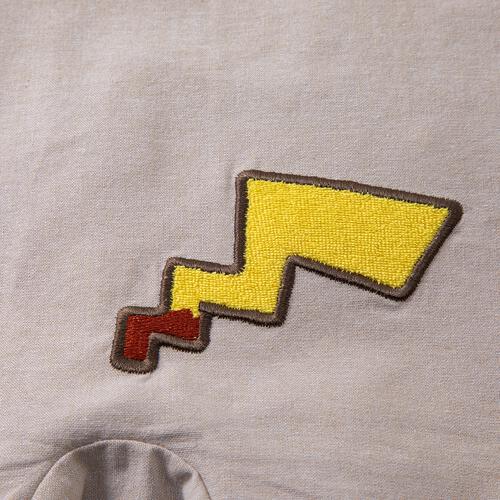 monpoke モンポケ半袖ロンパース サロペット型 ベージュ&times;80cm