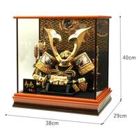 【五月人形】兜ケース飾り「立体鍬形紗綾形に花丸文様」（538758）トイザらス・ベビーザらス限定【メーカー直送】