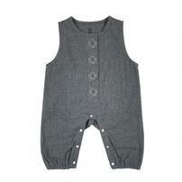 ローリーズファームベビー ネルロンパース(グレー×80cm) ベビーザらス限定