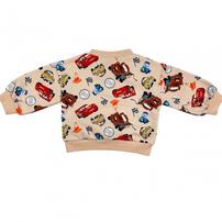 【Sophitica × tsumashi1118さん】Disney カーズ 裏毛トレーナー ライトベージュ×110cm ベビーザらス限定