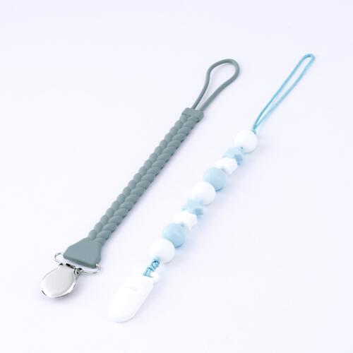 dear BABY ディアベビー おしゃぶり＆トイホルダー 2本セット (ブルー) ベビーザらス限定