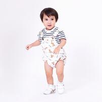 POLO BCS サロペットロンパース オフホワイト&times;80cm ベビーザらス限定 赤ちゃん 出産準備 出産祝い ベビー服 子供服