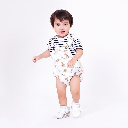 POLO BCS サロペットロンパース オフホワイト&times;80cm ベビーザらス限定 赤ちゃん 出産準備 出産祝い ベビー服 子供服