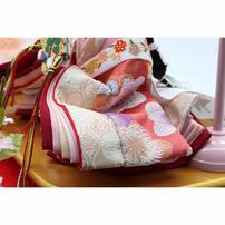 【雛人形】ケース飾り 親王飾り「雪輪桜刺繍木目調」(322353)ひな人形 ひな祭り お雛様 彩シリーズ おしゃれ トイザらス・ベビーザらス限定【メーカー直送】