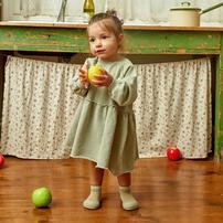 アティパス パレット ベビーソックスシューズ 11.5cm PALLET カーキ