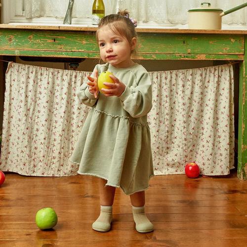 アティパス パレット ベビーソックスシューズ 11.5cm PALLET カーキ