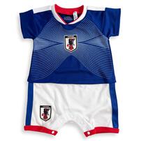 半袖ユニホームロンパース サッカー日本代表ver. メッシュ ブルー&times;80cm