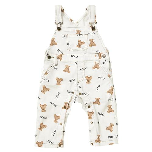 POLO BCS サロペットパンツ オフホワイト×80cmベビーザらス限定