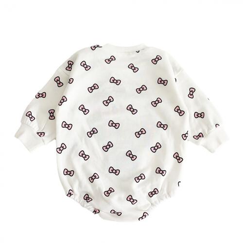 SANRIO サンリオ キティ 長袖ダルマボディスーツ ベージュ×70-80cm ベビーザらス限定