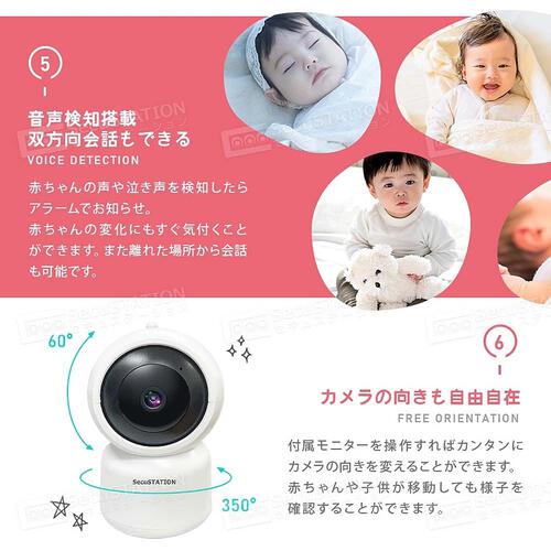 Becky Ai スマートベビーモニター 赤ちゃん睡眠カメラ めんどくさかっ 