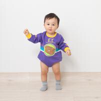 【Welcome to the Universe Baby × chimajiro0730さん】ET 長袖ダルマボディスーツ パープル×80cm